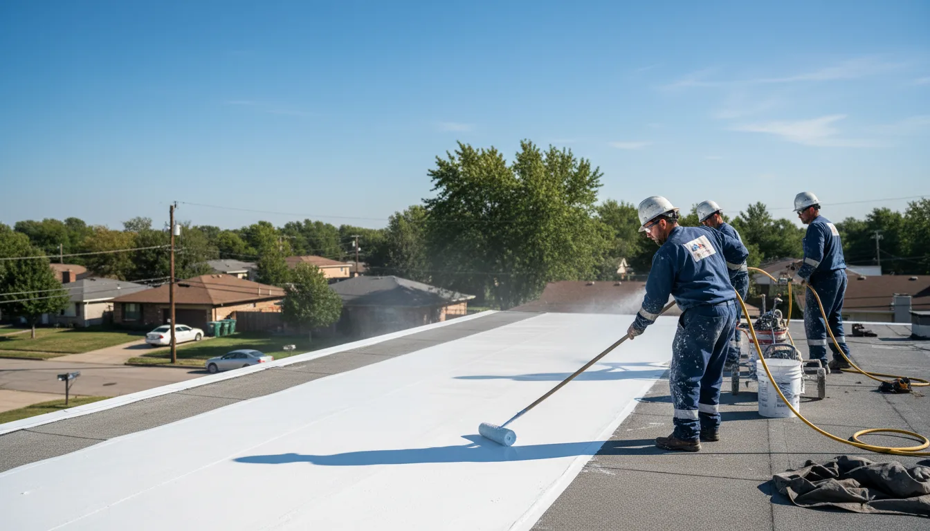 Commercial roof coating in Carpio, ND near me